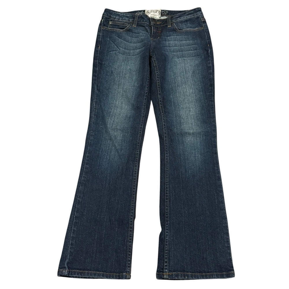 American Rag Cie Womens Bootcut Jeans Size 5S Dark Wash Stretch Denim